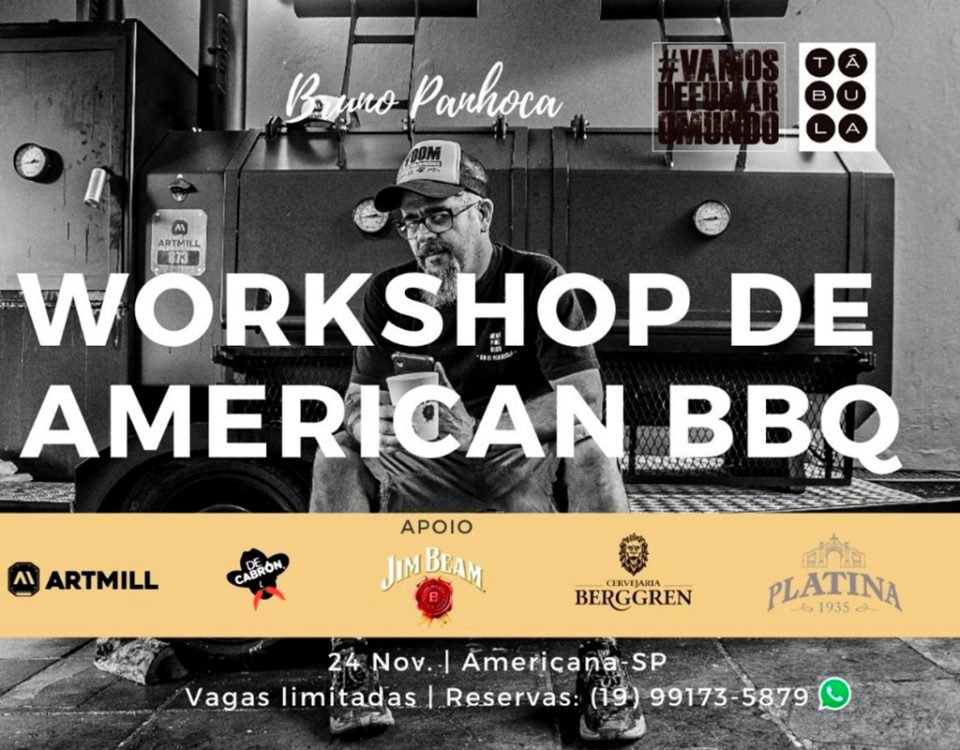 Em breve o Tábula trará o Curso de American BBQ ministrado por Bruno Panhoca